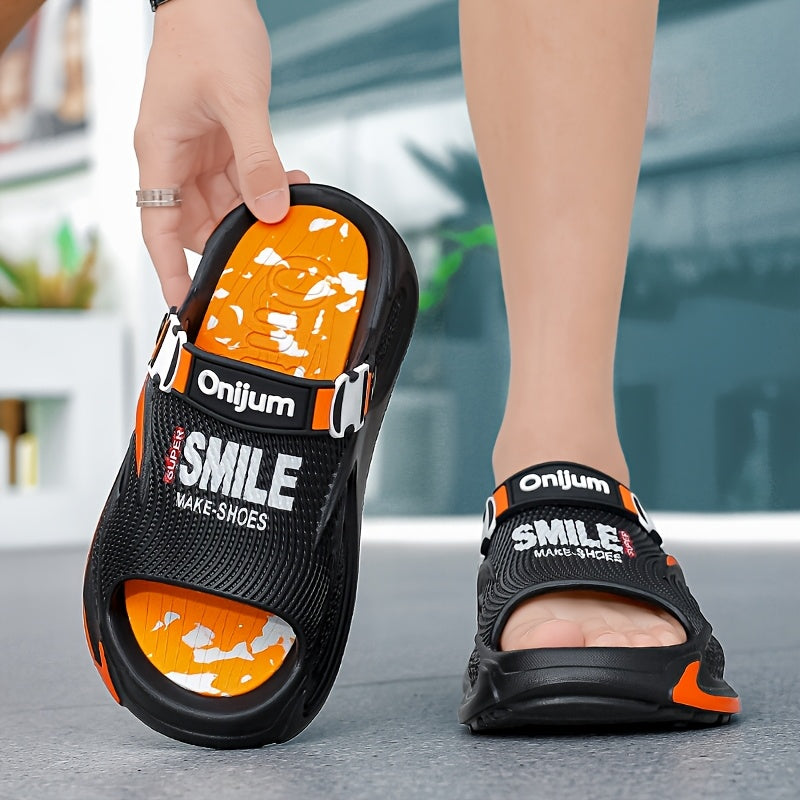 Men's New Summer Slides, EVA 1pc Molded, Breathable and Cool, Essential for Beach, Vacation, Water Play, Bathing, and Travel. Available in Multiple Sizes, Soft and Comfortable, Unisex