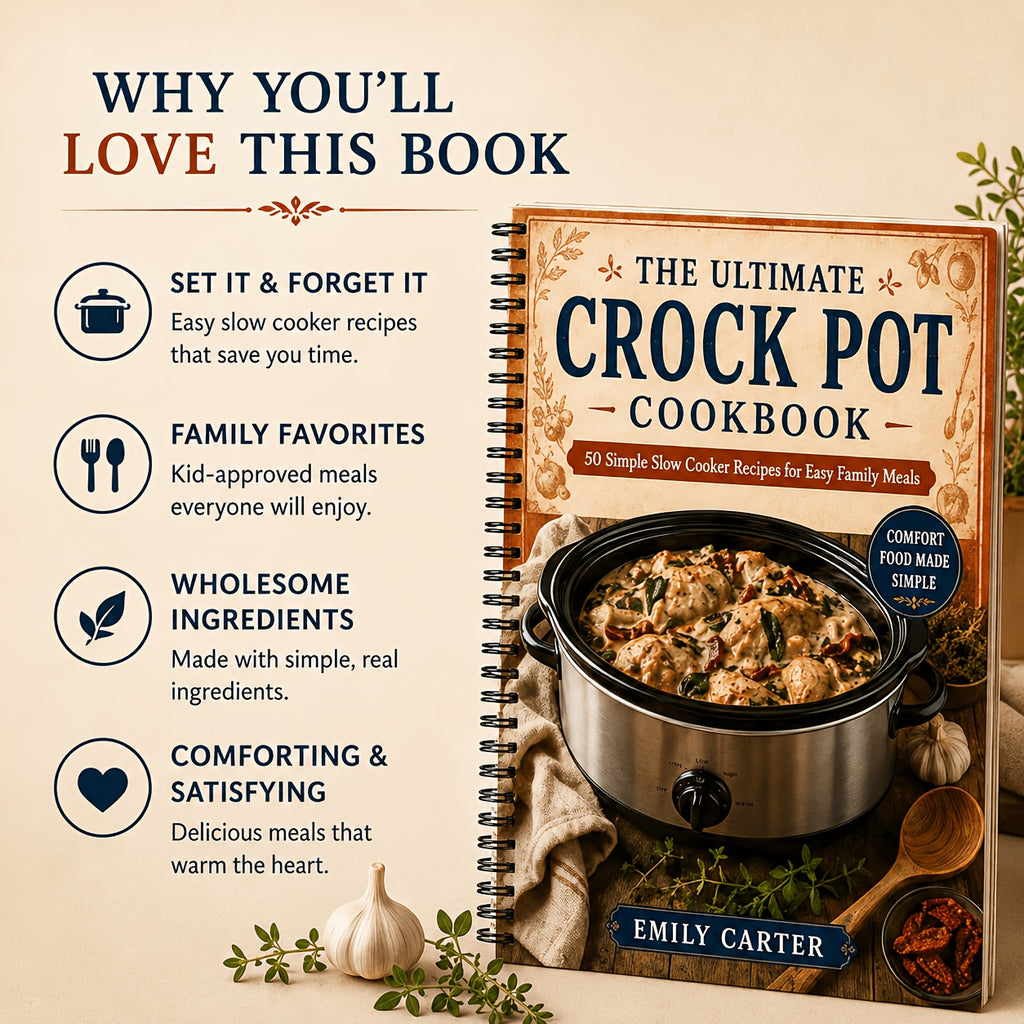 THE ULTIMATE CROCK POT COOKBOOK:50 Simple Slow Cooker Recipes for Easy Family Meals