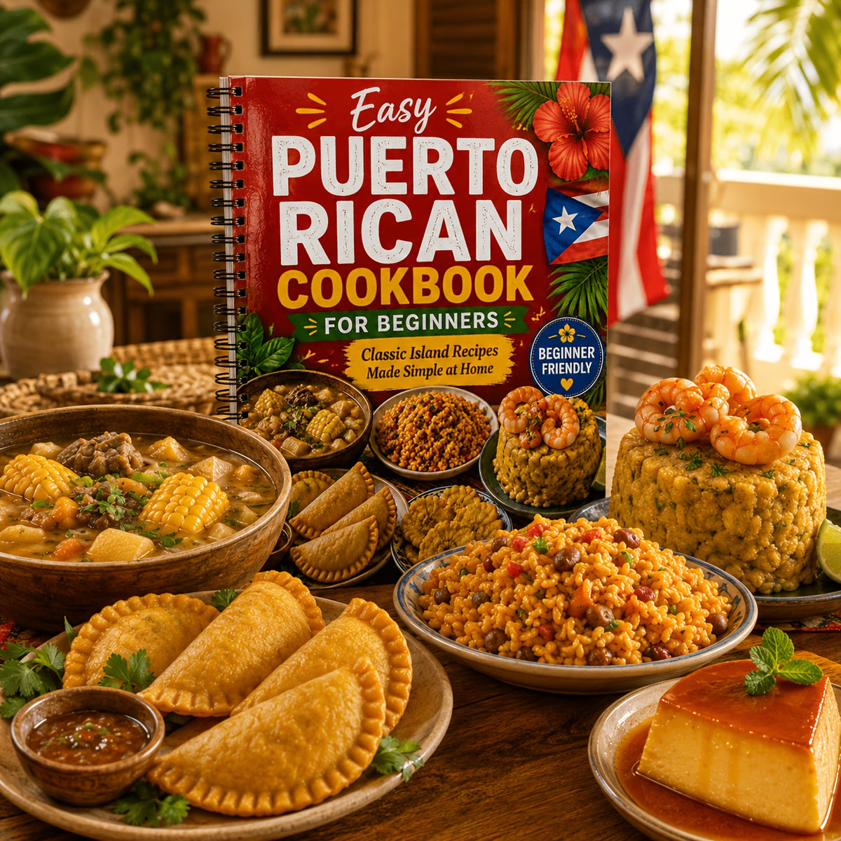 Puerto Rican Cookbook for Beginners, Easy Caribbean Recipes, Classic Island Food Made Simple at Home, Traditional Homemade Meals & Family Favorites