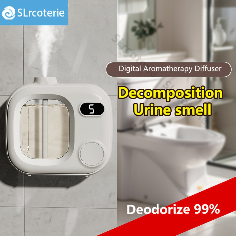 One-Button Switch, Five-Speed Adjustable Smart Aromatherapy Diffuser - Small Size, Suitable for Essential Oils/Perfumes, 500 Mah Rechargeable Battery, USB Charging, Indoor Air Freshener, Long-Lasting Home Fragrance