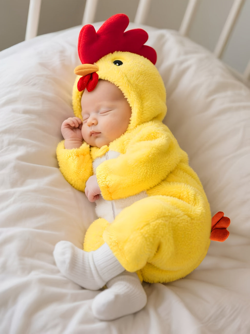 Toddler Girl Clothes, Tolo Rabbit Yellow Chick Jumpsuit - Soft Warm Winter Outfit with Chickens Feet & Beak, Easy On/Off Onesie, Machine Washable Photoshoots & Casual Attire, Perfect for, Outfit for Rabbit, Bunny, Bunny Outfits, Perfect for Outdoor