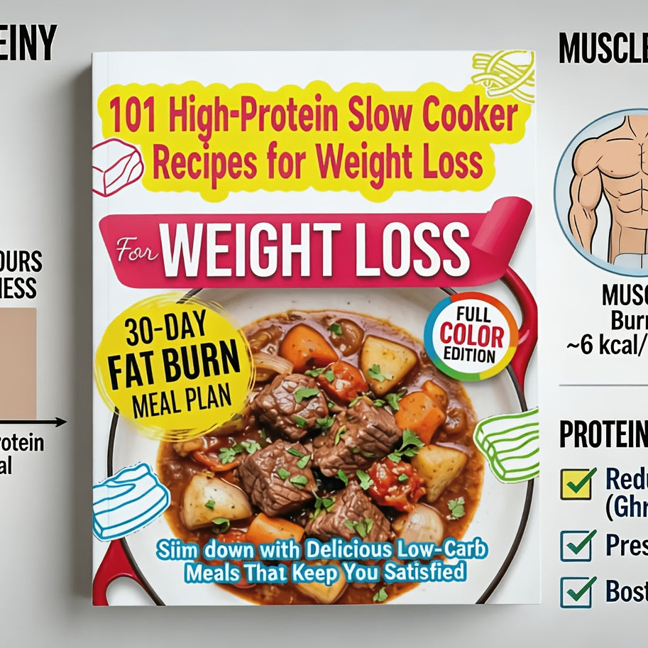 101 High-Protein Slow Cooker Recipes for Weight Loss: Slim Down with Delicious Low-Carb Meals That Keep You Satisfied