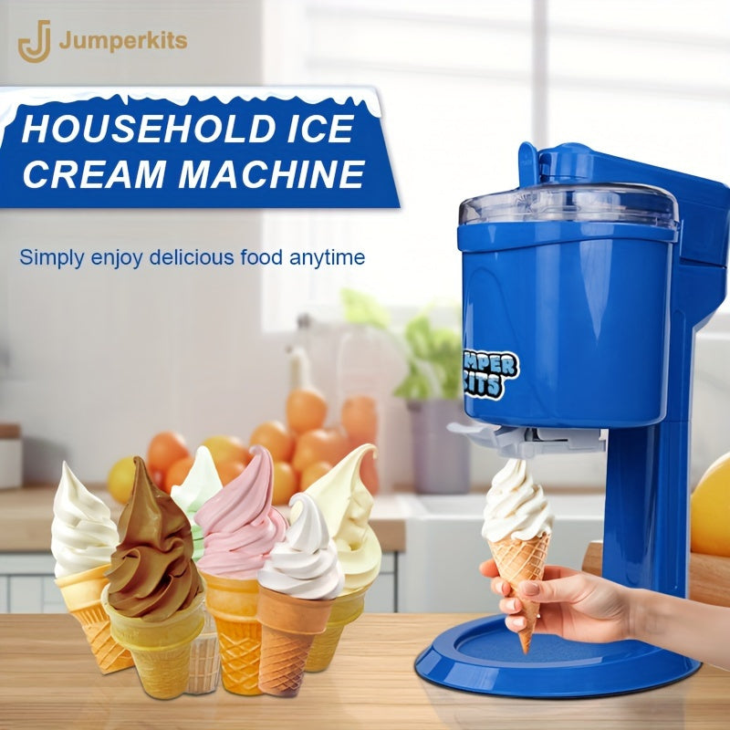 Ice Cream Maker Attachment for Mixer - Compatible with 1.057 Qt And Larger Stand Mixers 0.634 Quart Frozen Yogurt - Ice Cream And Sorbet Gelato Maker (Blue)