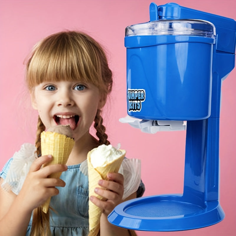 Ice Cream Maker Attachment for Mixer - Compatible with 1.057 Qt And Larger Stand Mixers 0.634 Quart Frozen Yogurt - Ice Cream And Sorbet Gelato Maker (Blue)