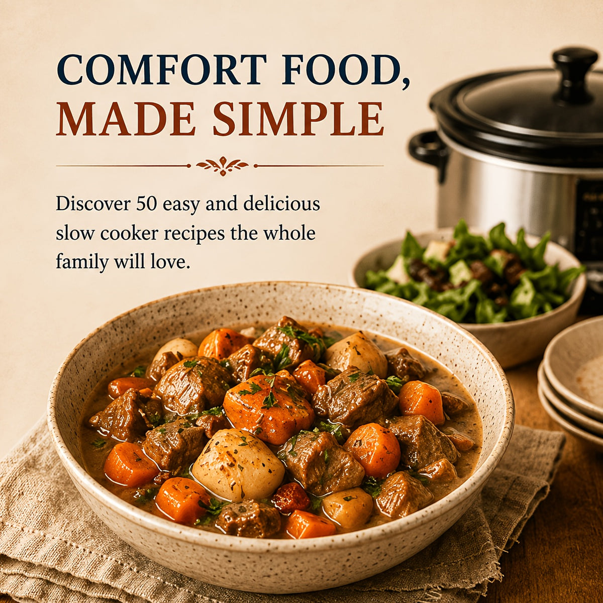 THE ULTIMATE CROCK POT COOKBOOK:50 Simple Slow Cooker Recipes for Easy Family Meals
