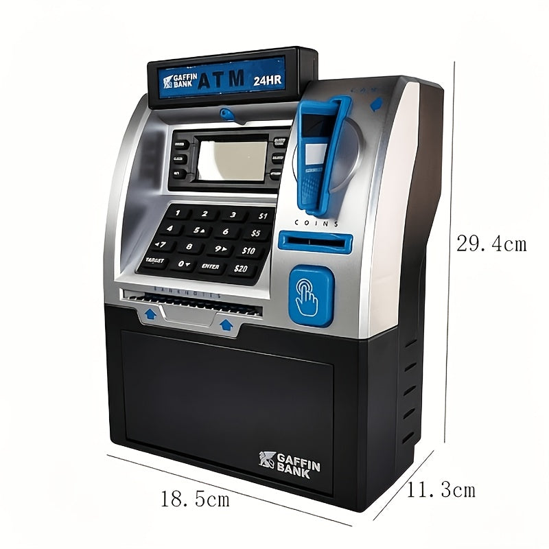 SetElectronic Piggy Bank With Debit Card And Cash Scanning Function--coin And Bill Insertion Slot, Balance Calculator, Digital Password Safe, Combining The Features Of A Savings Security Device And An ATM