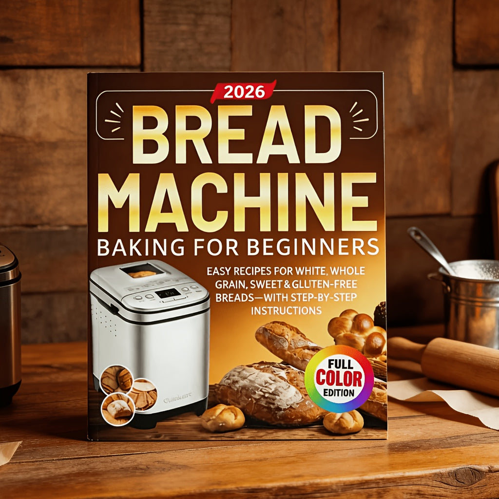 Bread Machine Baking for Beginners: Easy Recipes for White, Whole Grain, Sweet & Gluten-Free Breads—With Step-by-Step Instructions