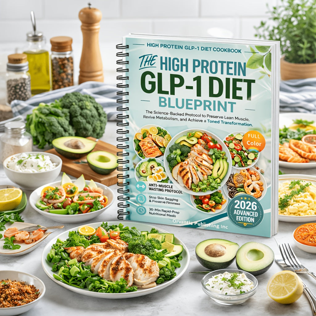 High Protein GLP-1 Diet Cookbook 2026: Anti-Muscle Loss & Gut-Friendly Protocol, Stop Skin Sagging, Revive Metabolism, Easy 30-Min High Protein Meals for Beginners, Spiral Bound Lays Flat