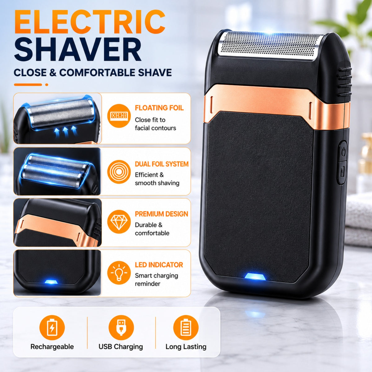 Rechargeable Electric Grooming Kit. Equipped with An LCD Battery Display, This Set Is An Essential Companion for Use At Home, While Traveling, or In The Car-making It The Perfect Gift for Husbands, Boyfriends, and Elders.