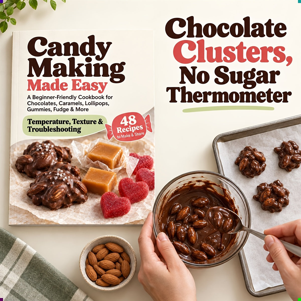 Candy Making Made Easy: A Beginner-Friendly Cookbook for Chocolates, Caramels, Lollipops, Gummies, Fudge & More - Homemade Sweets and Confectionery Recipes for the Home Kitchen