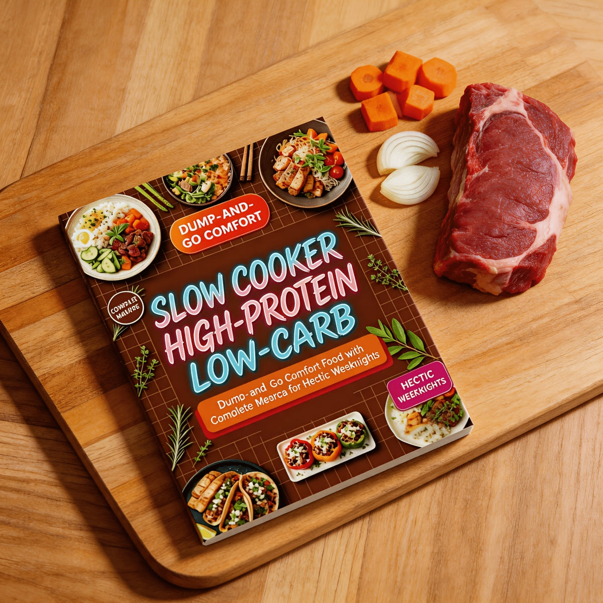 Slow Cooker High-Protein Low-Carb: Dump-and-Go Comfort Food with Complete Macros for Hectic Weeknights
