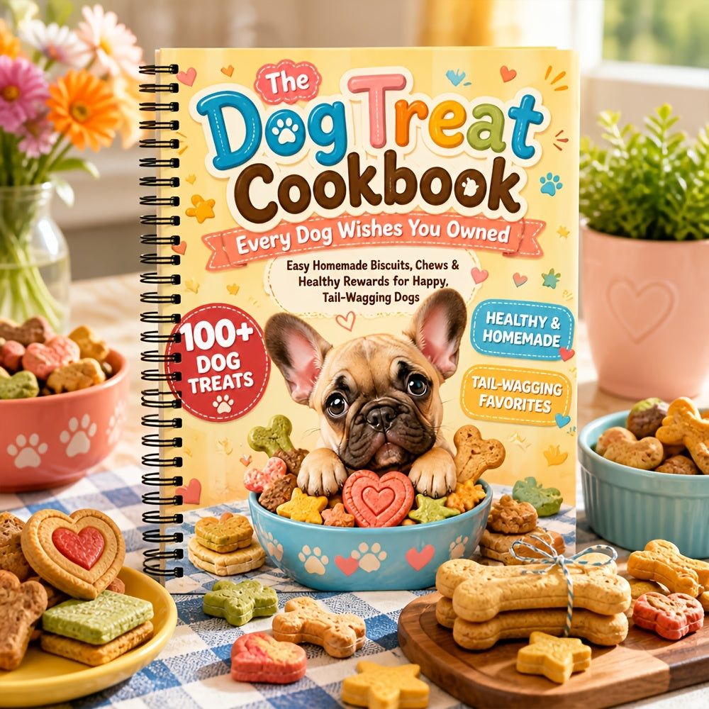 The Dog Treat Cookbook Every Dog Wishes You OwnedEasy Homemade Biscuits, Chews & Healthy Rewards for Happy, Tail-Wagging Dogs