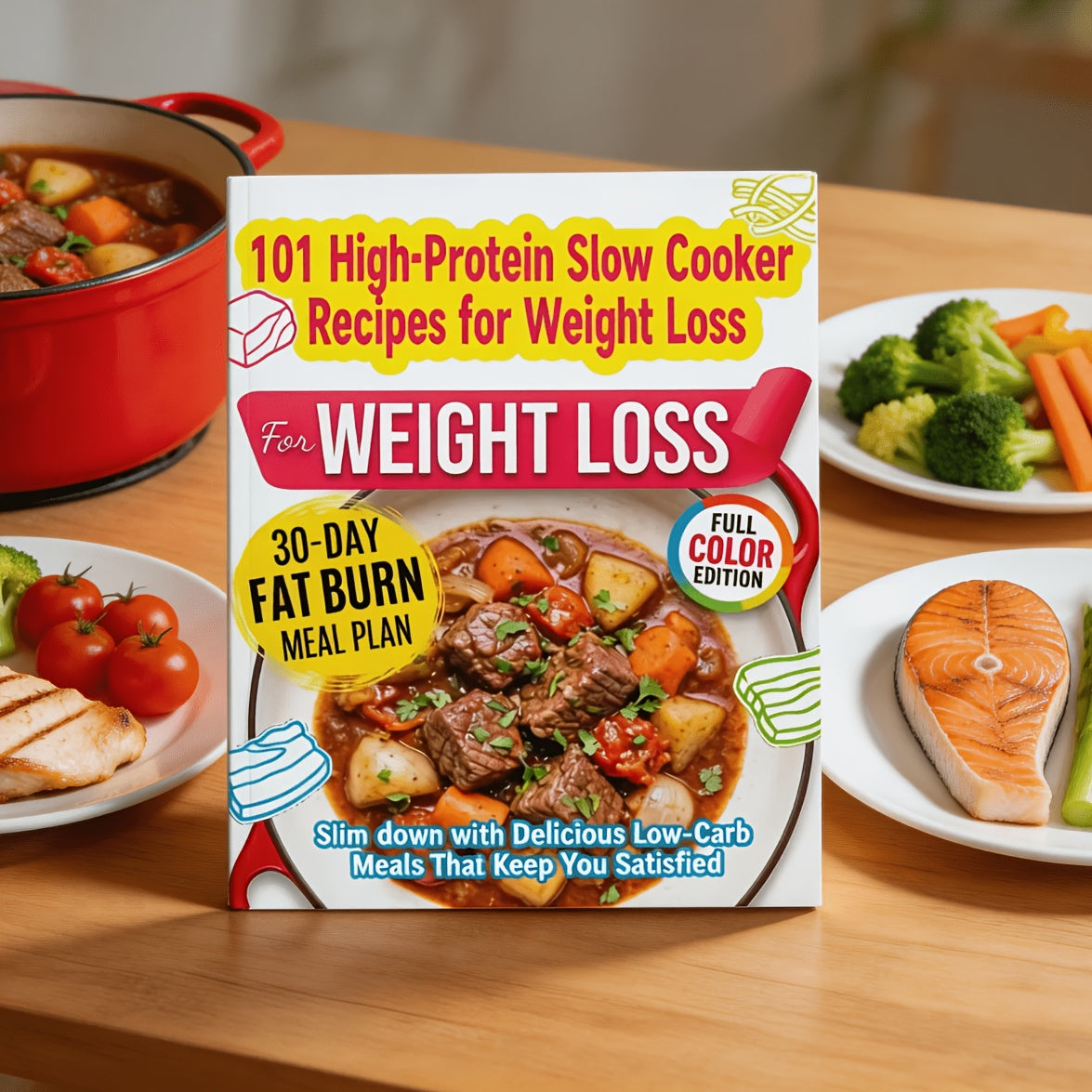 101 High-Protein Slow Cooker Recipes for Weight Loss: Slim Down with Delicious Low-Carb Meals That Keep You Satisfied