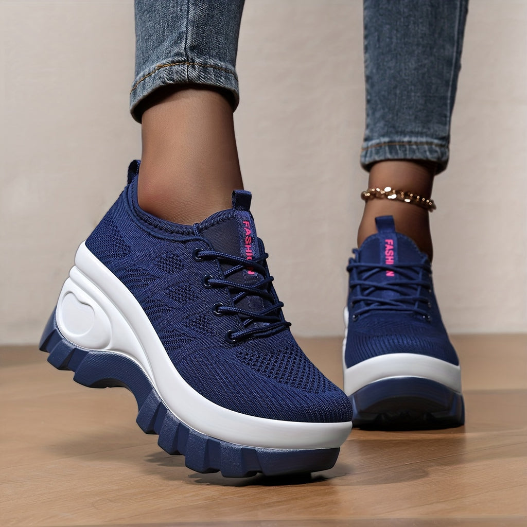 2026 New Spring Summer Style Women'S Shoes Casual Athletic Shoes Comfortable Daily Thick Sole Height Increasing Women Shoes, Sneakers