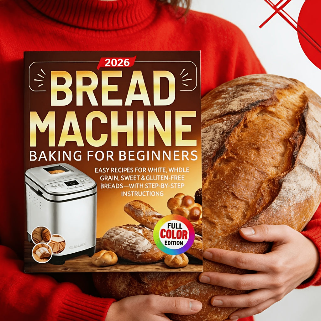 Bread Machine Baking for Beginners: Easy Recipes for White, Whole Grain, Sweet & Gluten-Free Breads—With Step-by-Step Instructions