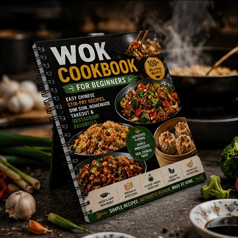 Wok Cookbook for Beginners | Easy Chinese Stir-Fry Recipes, Dim Sum, Homemade Takeout & Restaurant Favorites