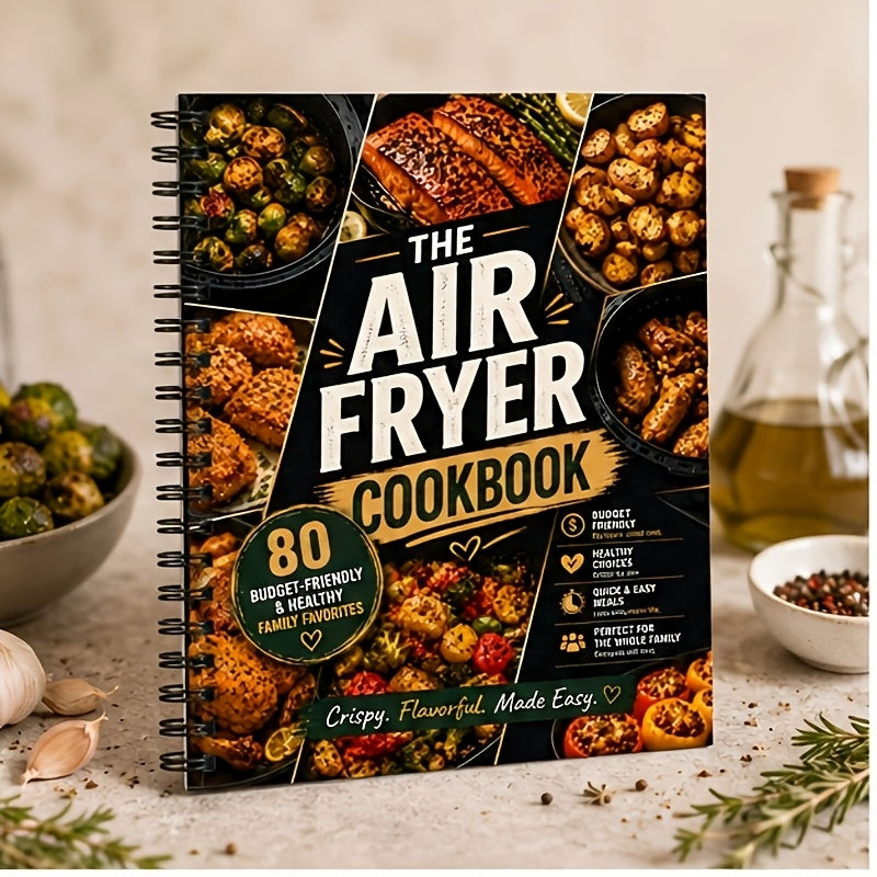 The Ultimate Air Fryer Cookbook | 80 Budget-Friendly & Healthy Family Favorites, Easy Air Fryer Recipes for Beginners, Quick Weeknight Dinners, Crispy Chicken, Vegetables & Family Meals