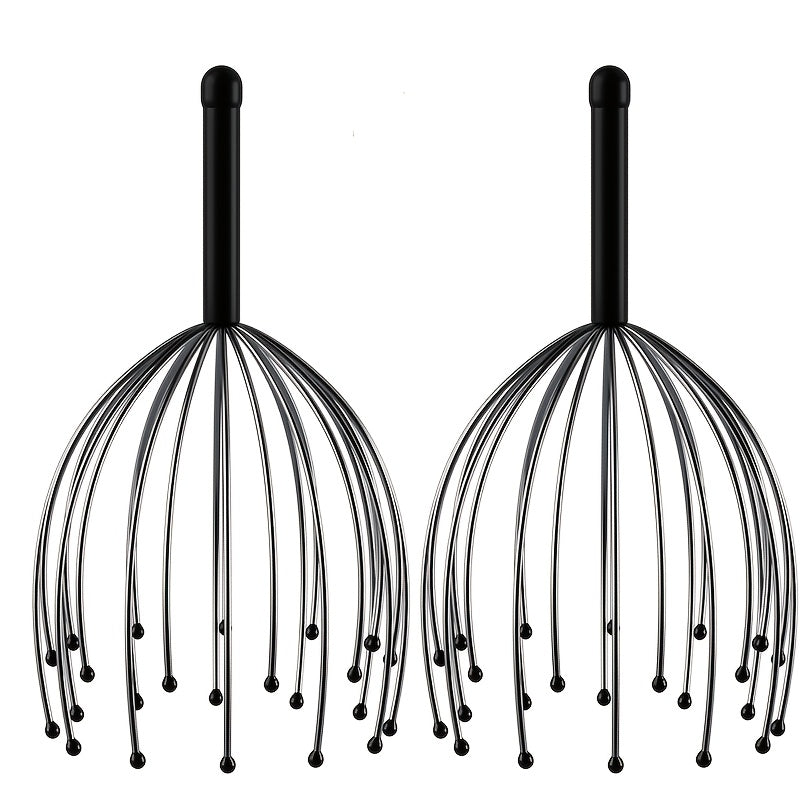1/2pcs Soul Grabbers with 24 Claws, Human-Like Kneading, Manual Head Massager, Ideal for Home, Office Relaxation, Stimulating Head, Sleep Aid, Convenient to Carry. Perfect Gift for Christmas