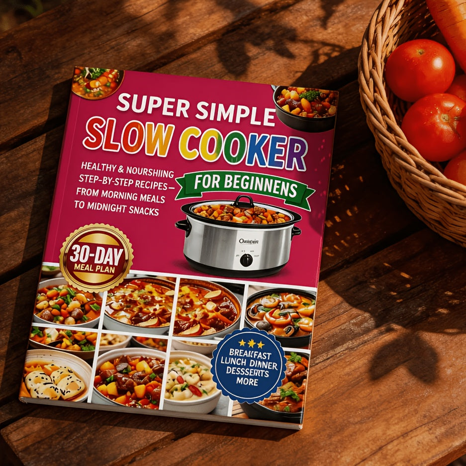 Super Simple Slow Cooker for Beginners: Healthy & Nourishing Step-by-Step Recipes — From Morning Meals to Midnight Snacks (Breakfast, Lunch, Dinner, Desserts & More)