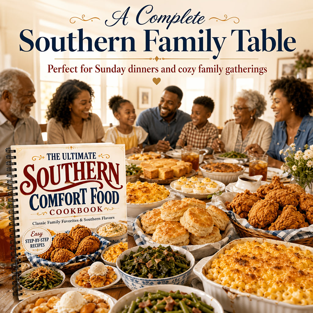 The Ultimate Southern Comfort Food Cookbook - Classic Family Favorites & Southern Flavors, Easy Step-by-Step Recipes for Homemade Family Meals