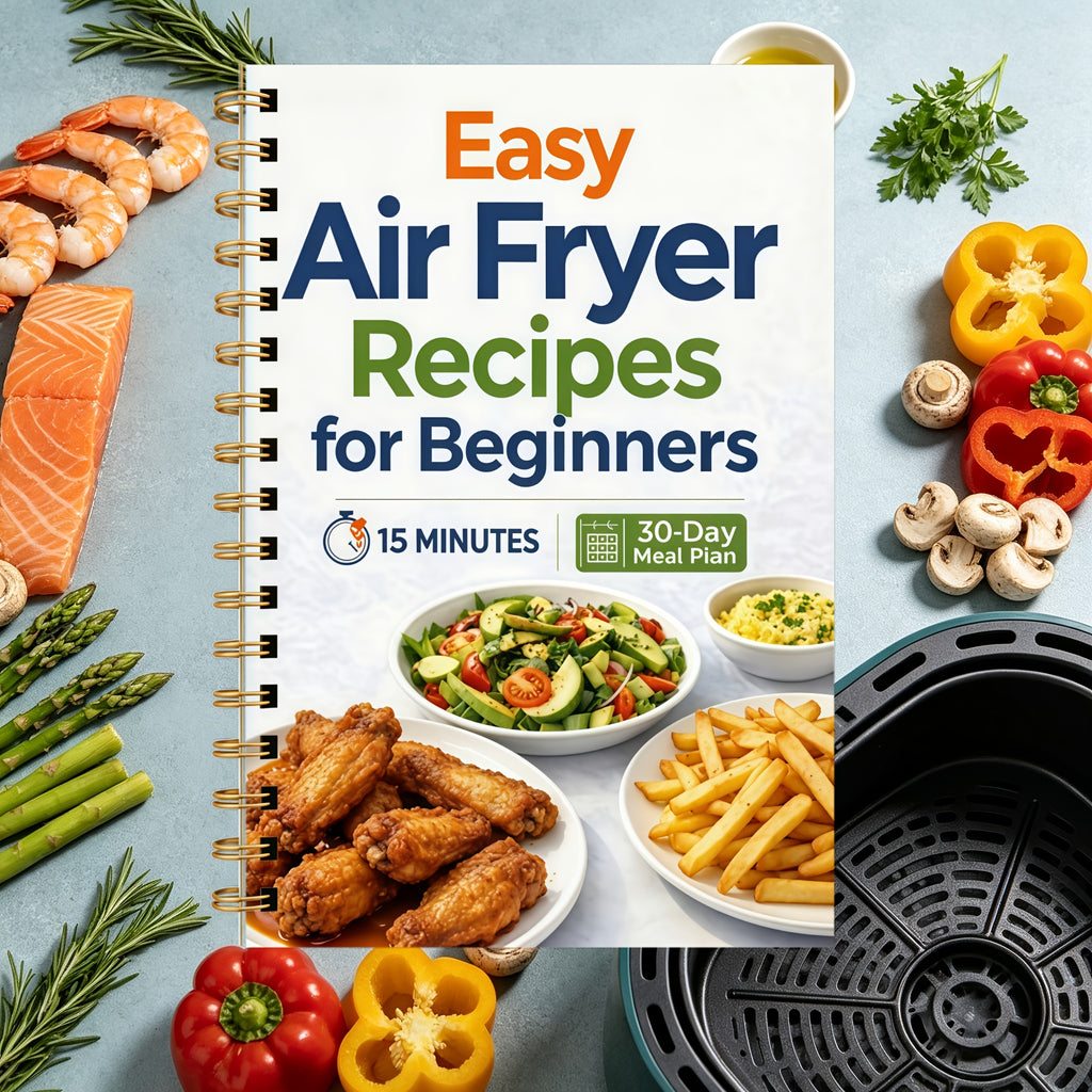 A5 Air Fryer Cookbook for Middle-Aged And Seniors, Easy Ingredients for Quick Cooking, Zero Experience Needed, Daily Meal Planning And Cooking Time Reference, Effortless Healthy Home Cooking