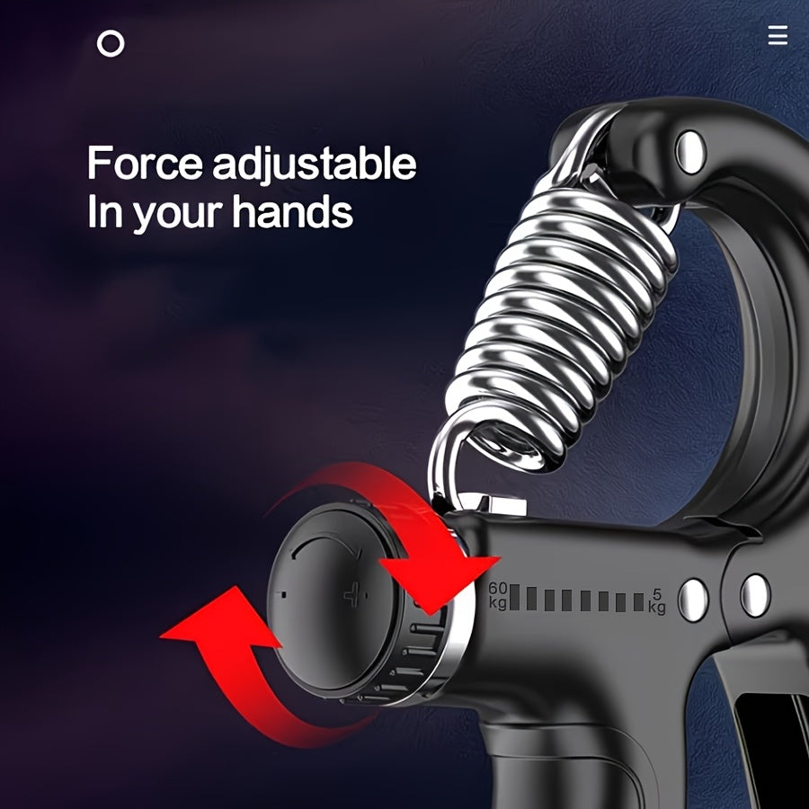 Countable Hand Grip Strengthener, Adjustable Strength 11.02-132.28LB, 22.05-220.46LB Heavy-Duty Hand Gripper for Fitness and Hand Exercise, Wrist Strength, Forearm + Full-Body Muscle Building, Strength Training
