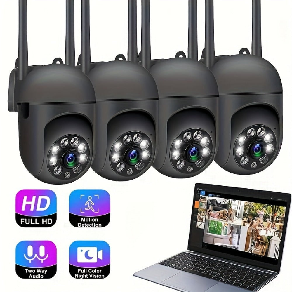 9.3 360° Panoramic Smart WiFi Security Camera - 1080P HD, Dual-Lens Indoor Wireless Camera with Night Vision, Panning/Tilting, Two-Way Audio, Pet Motion Tracking, Indoor Security Camera | Modern Security Camera | Durable Build Quality, Indoor Camera