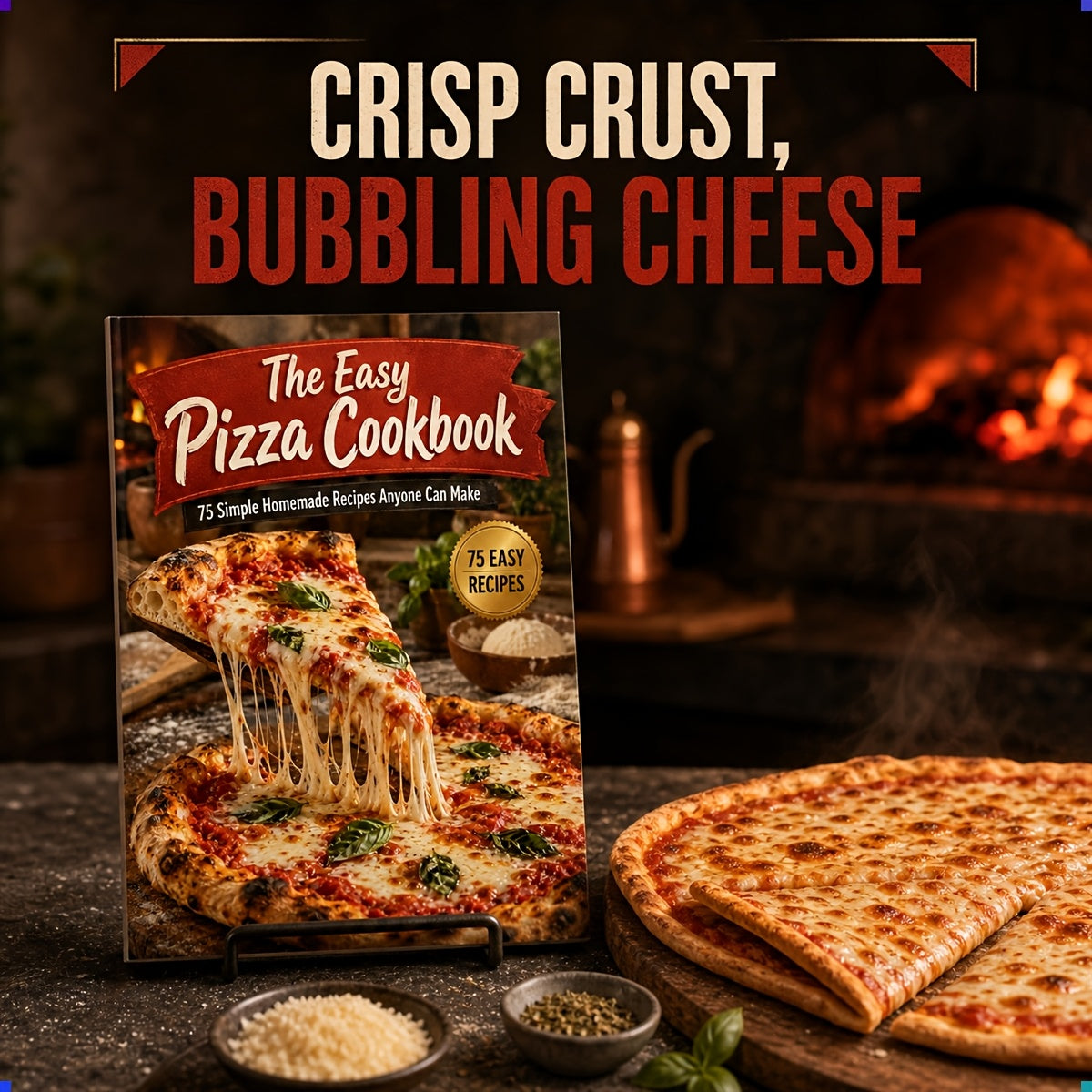 The Easy Pizza Cookbook: 75 Simple Homemade Recipes Anyone Can Make