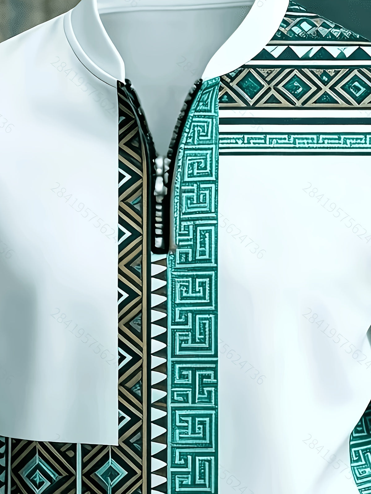 سويت شيرت رجالي بنصف سحاب وياقة دائرية، سويت شيرت بياقة بيسبول، بتصميم مطبوع - غير مُقَشَّر، مناسب للنزهات والحفلات، بأكمام طويلة وياقة قائمة كاجوال، ملابس كاجوال مريحة وناعمة وفضفاضة، من أساسيات الخريف