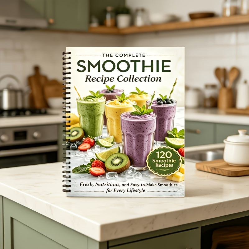Milkshake and Smoothie Recipes for Beginners: Healthy Smoothie Formulas, Fresh Fruit Drinks, Home-Made Guide, Easy to Prepare, Spiral Bound