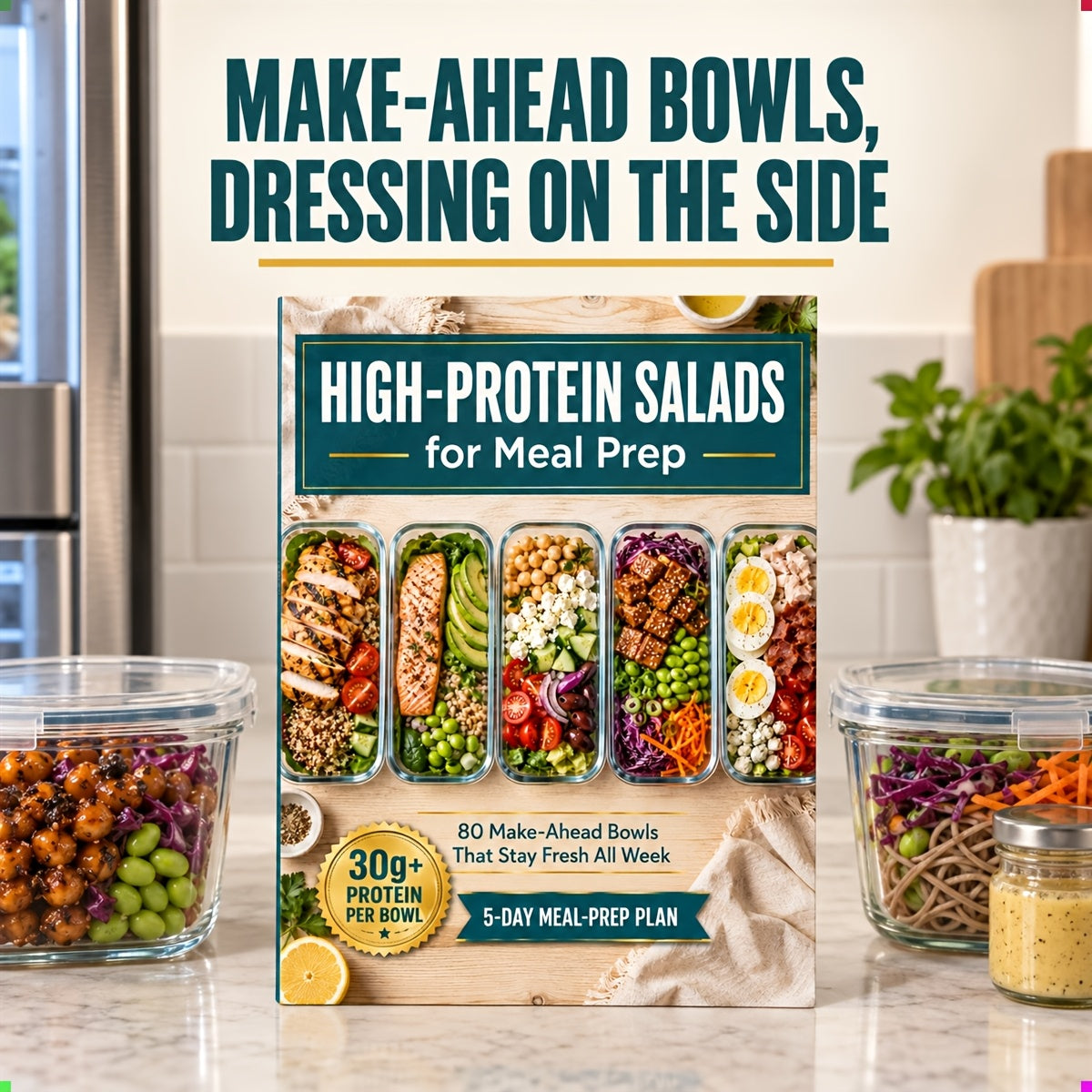 High-Protein Salads for Meal Prep: 80 Make-Ahead Bowls That Stay Fresh All Week