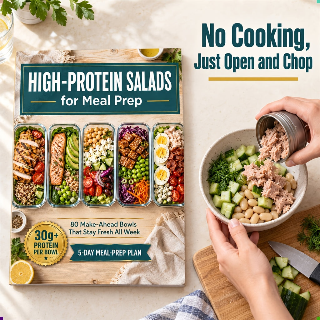 High-Protein Salads for Meal Prep: 80 Make-Ahead Bowls That Stay Fresh All Week