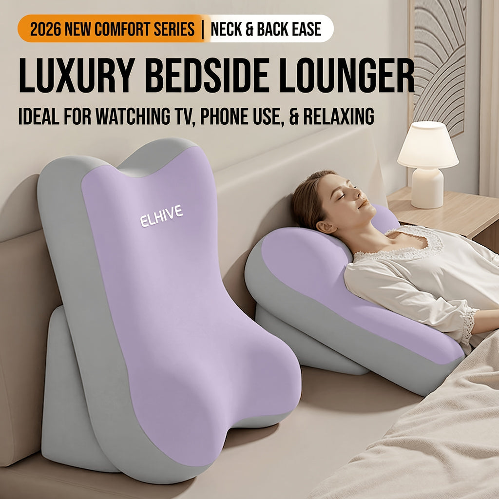Adjustable Bed Wedge Reading Pillow - Large Memory Foam Backrest for Sitting Up in Bed - Soft C-Shaped Lounging Cushion for Headboard - Multi-Use for Phone Reading Gaming - Removable Washable Cover - Versatile Leg and Back Comfort