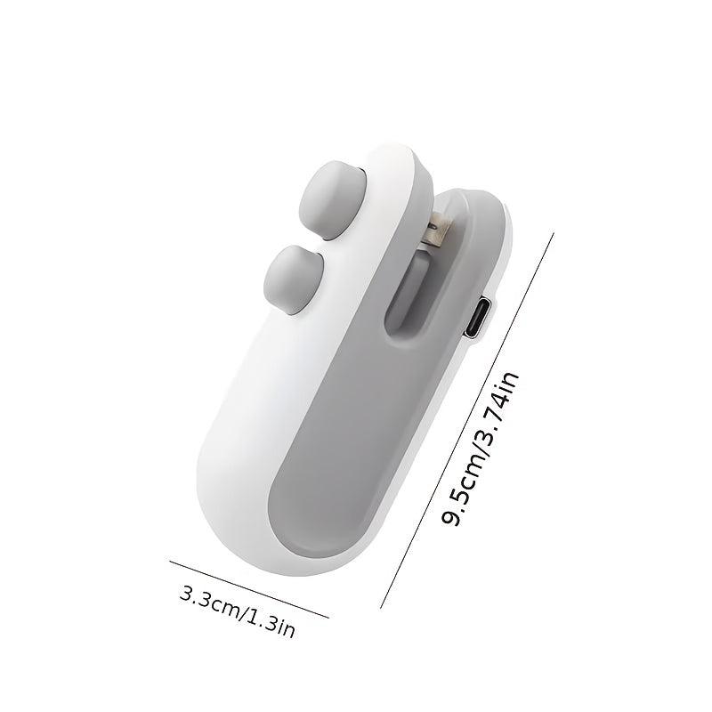 Portable Handheld Pouch Compressor - USB Rechargeable, Compact Kitchenware for Fresh Meals And Food Storage, Automatic Operation, Plastic Material, Lithium Battery, Food Storage Solution