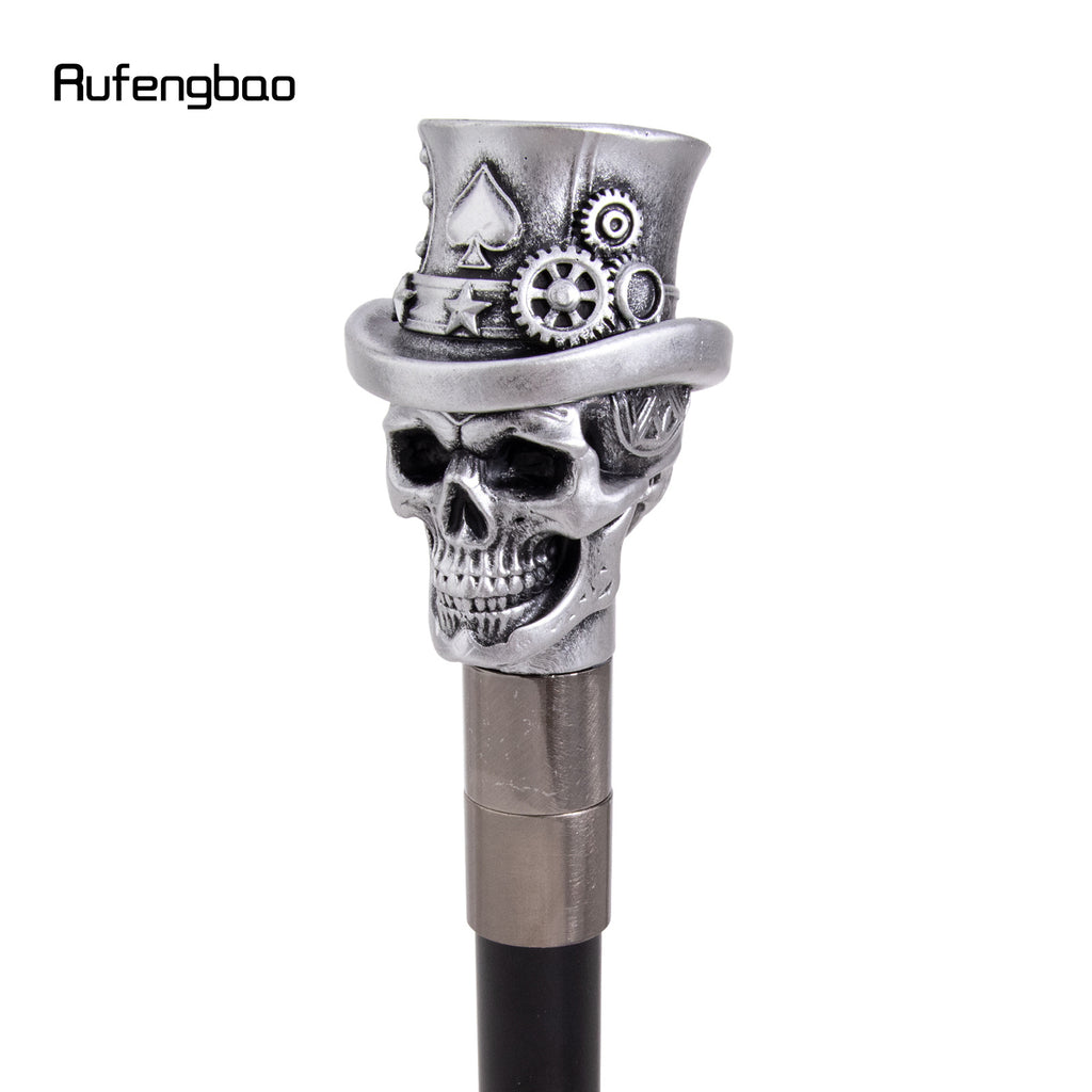 White Hat Gear Love Skull Head Fashion Cane Decorative Cane Halloween Cosplay Parties, for Cosplay & Party 36.61inch