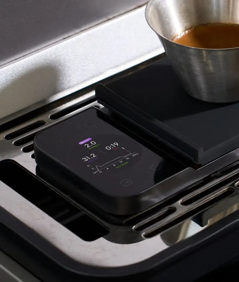 MAVO Lumicurve Smart Coffee Scale 0.1g Precision Digital Espresso Scale with Timer Flow Rate Display for Pour Over Coffee