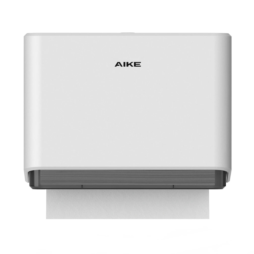 AIKE Professional Paper Towel Holder Wall Mount Punch Free Tissue Dispenser with Smart Lock Paper Box for Toilet Bedroom Kitchen