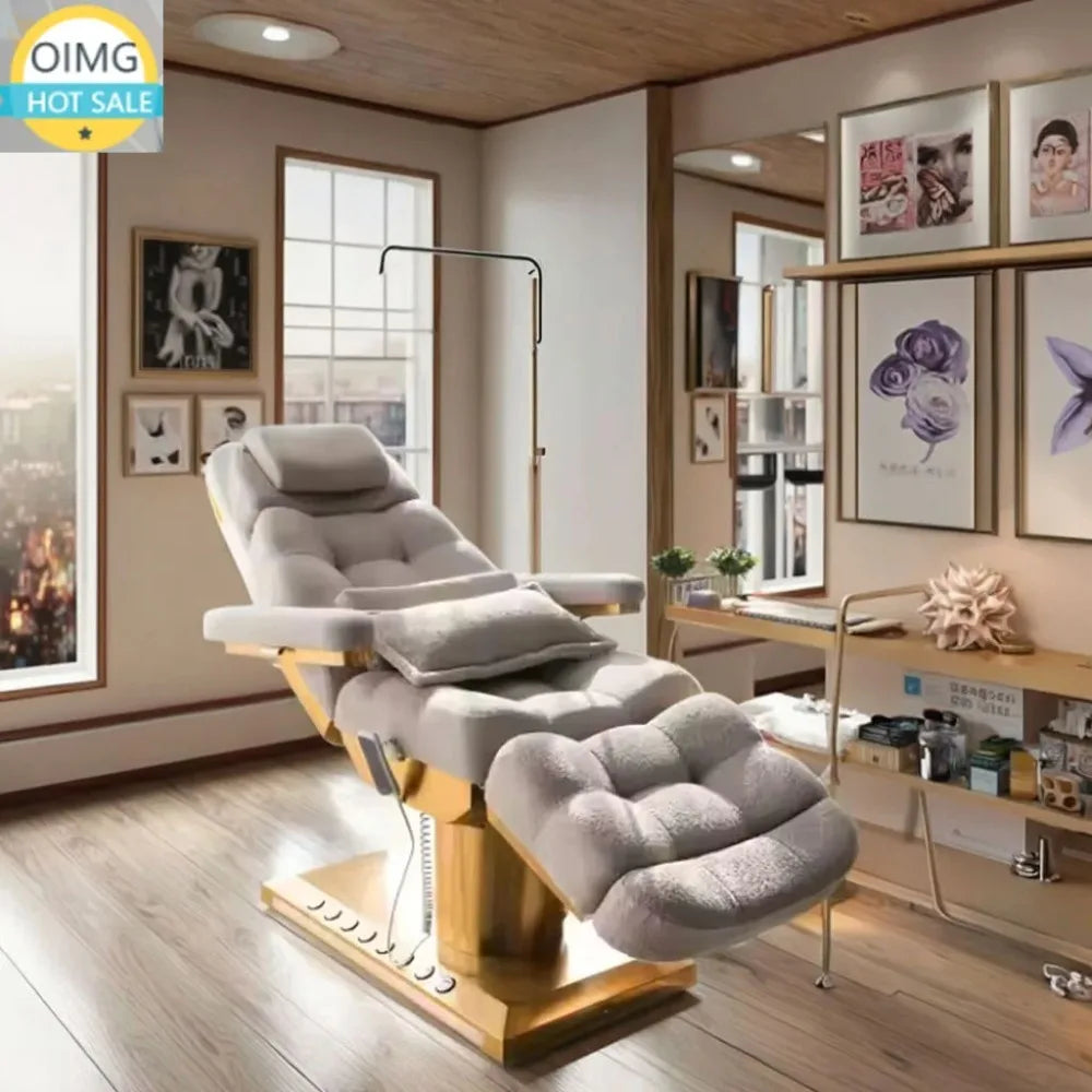 Modern Electric Lash Facial Bed for Beauty Salon Furniture Luxury Massage Tables & Beds Electric Vibrator Massage Bed