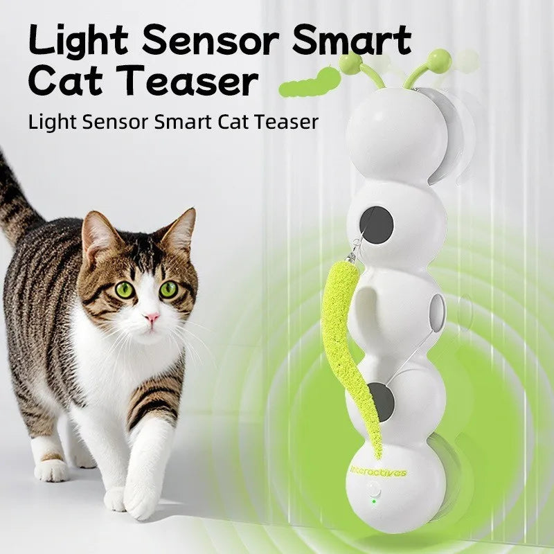 Automatic Sensor Teaser Cat Toy Electric Intelligent Caterpillar Modeling Teasing Cats Relieve Boredom Interactive Game Pet Toys