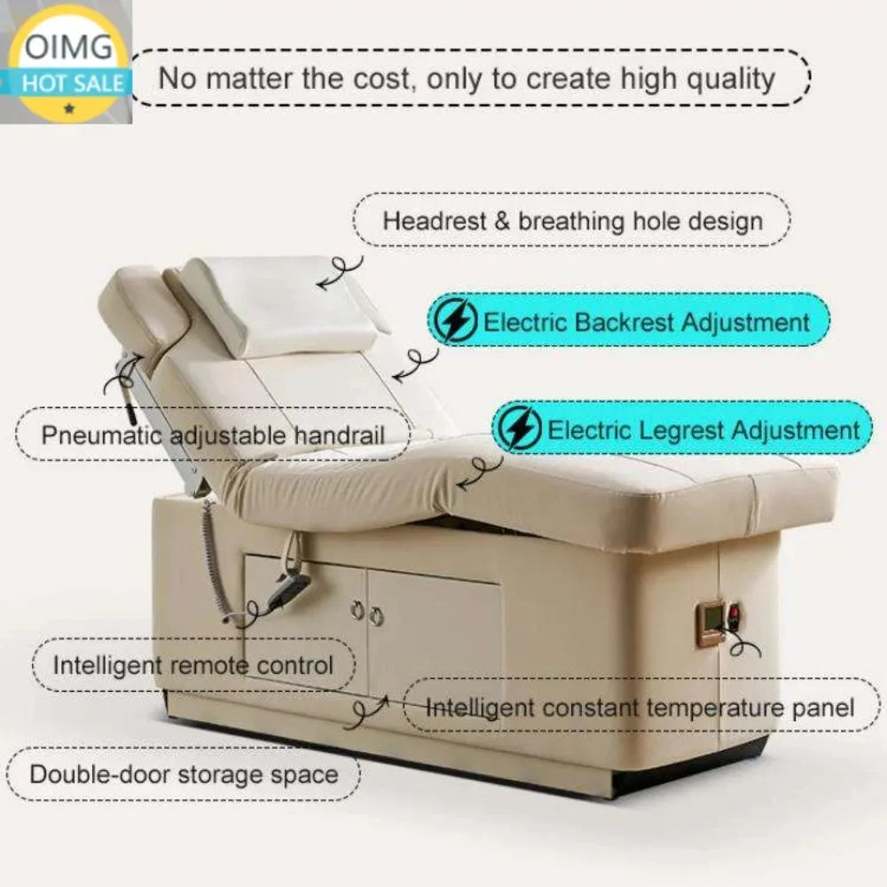 Modern Electric Beauty Beds Heat Spa Bed Massage Table Electric Massage Table Beds for Salon Furniture Massage Table Master