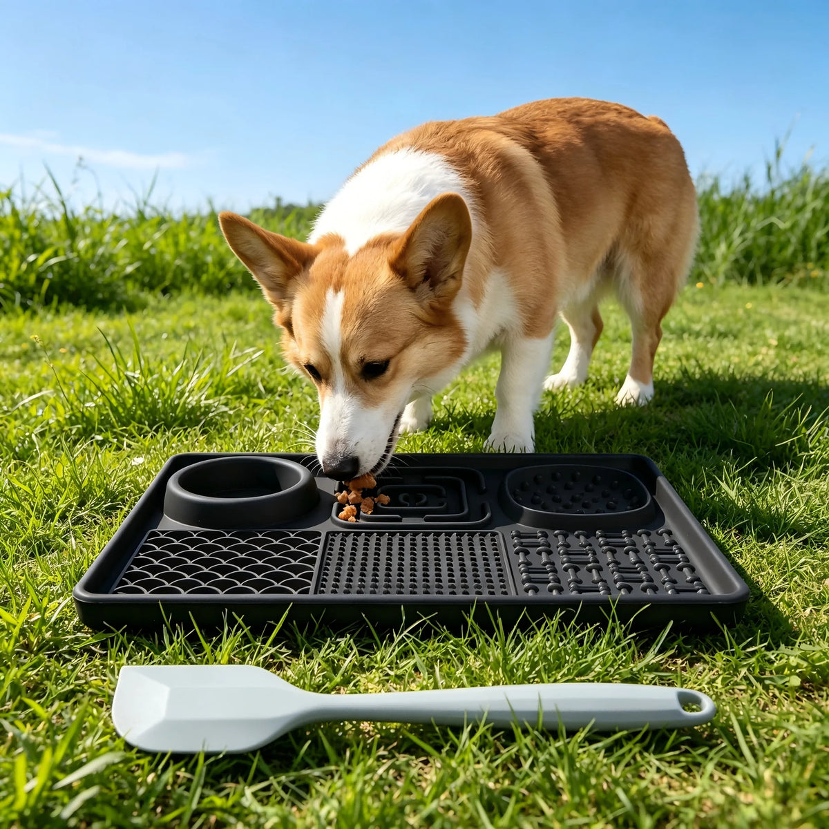 New Silicone Pet Lick Mat Dog Slow Feeder Mat with Suction Cup Anti-choking Calming Feeding Pad for Dogs Cats Pet Tableware
