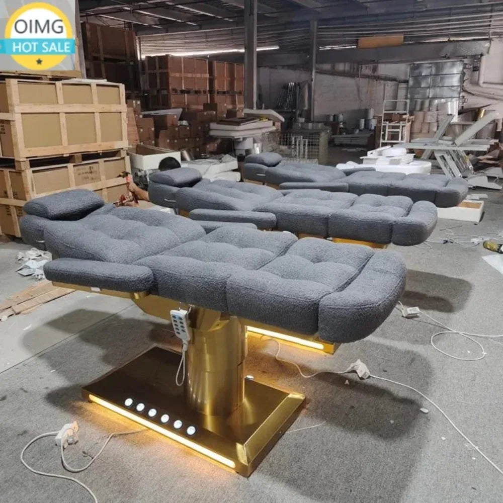 Modern Electric Lash Facial Bed for Beauty Salon Furniture Luxury Massage Tables & Beds Electric Vibrator Massage Bed