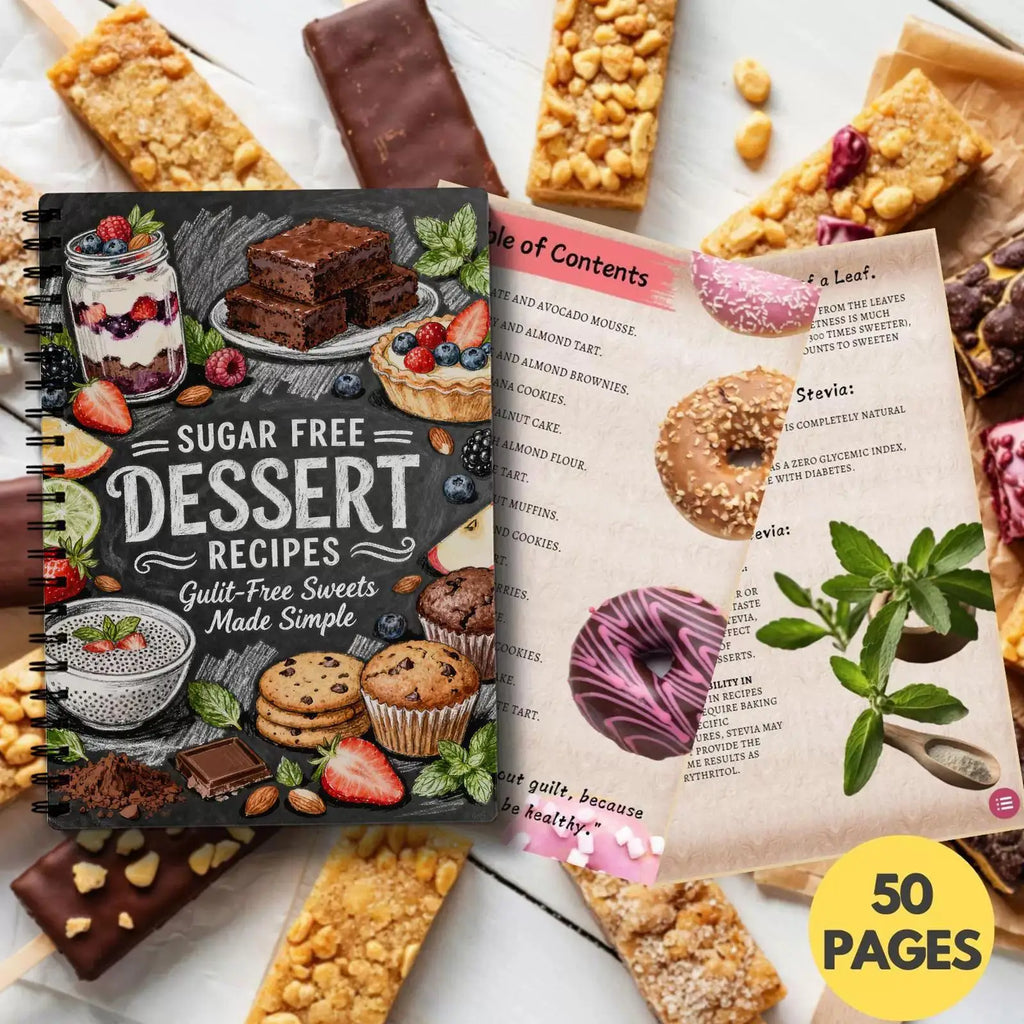 Sugar Free Dessert Recipes Simple Snacks Book for Weight Loss - Delicious Low-Sugar Treats Healthier Eating