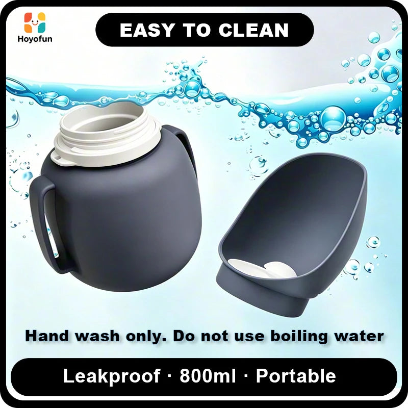 Portable Pet Water Bottle 800ml Leakproof Dog Travel Drink Dispenser Outdoor Walking Supplies Dogs Accessories для собак