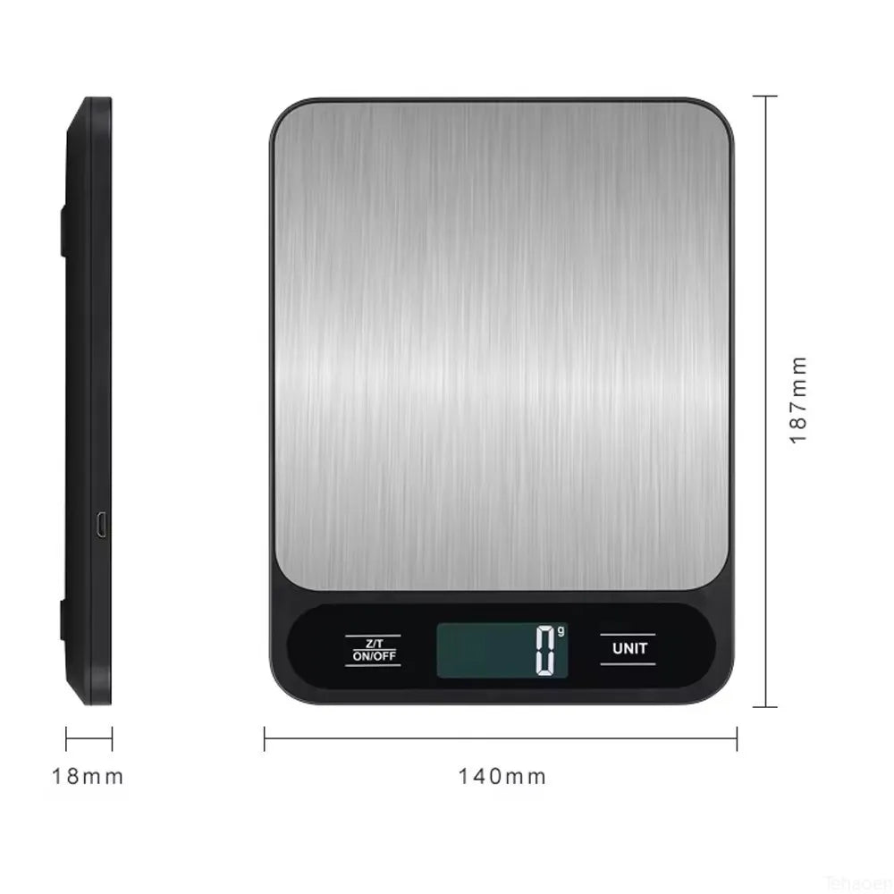 Usb Digital Kitchen Scale 10Kg/1g Weighing Food Coffee Balance Smart Electronic Digital Scales Food Weight Precision Scale Grams