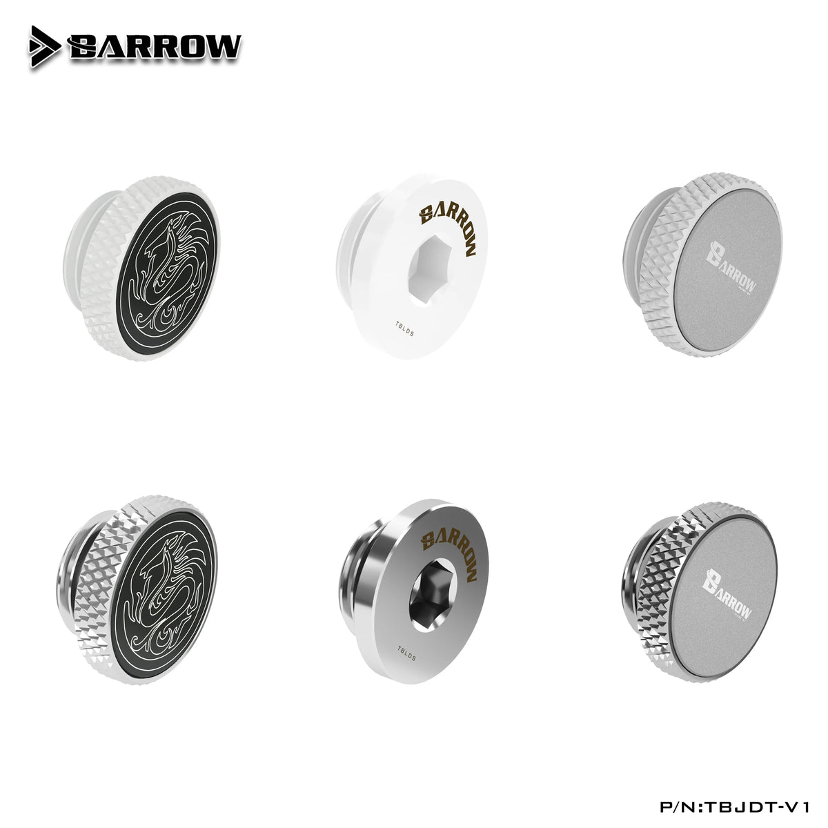 Barrow G1/4'' Plug Brass Sealing Lock Dragon Logo Special Edition Cooler Plug Computer Water Cooling Accessories Fitting