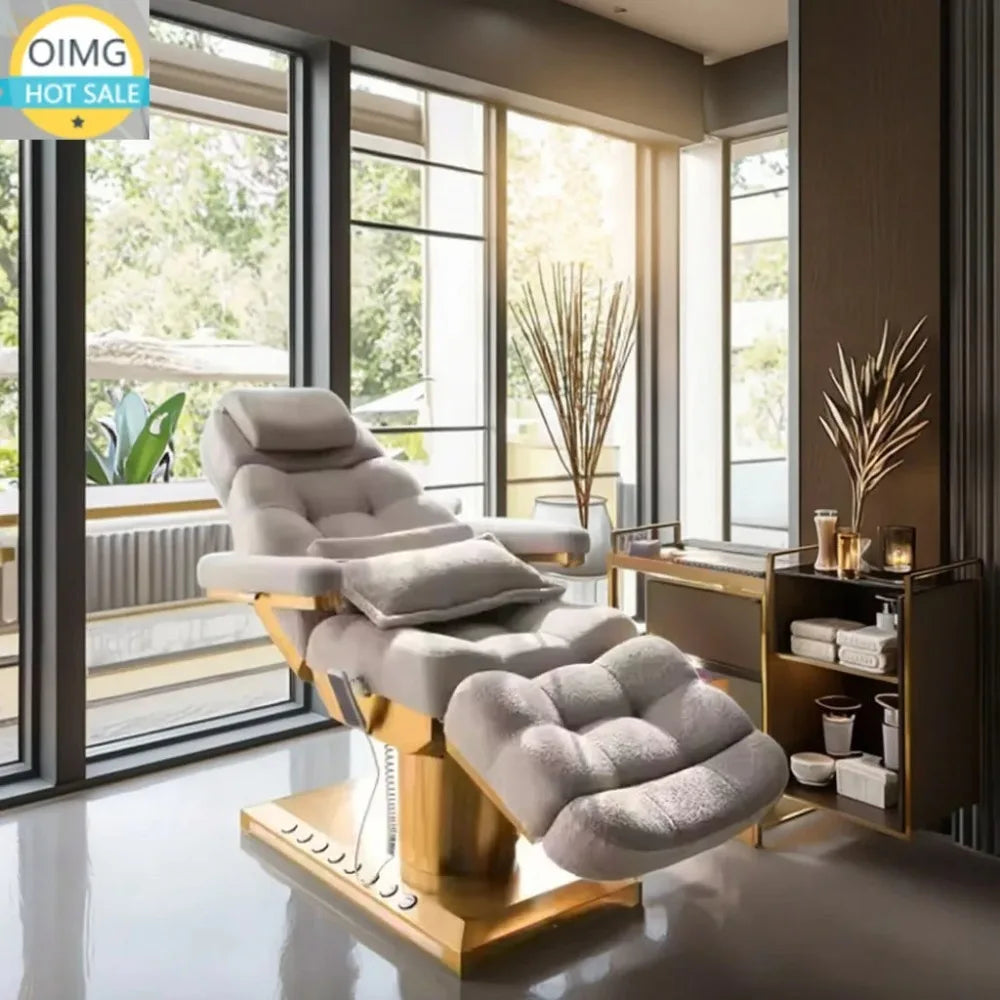 Modern Electric Lash Facial Bed for Beauty Salon Furniture Luxury Massage Tables & Beds Electric Vibrator Massage Bed