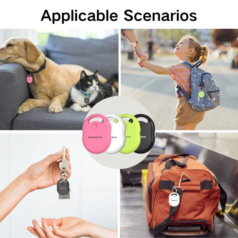 Mini Smart Tracker for iPhone/Apple/iOS Devices, Work with Find My App, MFi certified, Battery Replacable