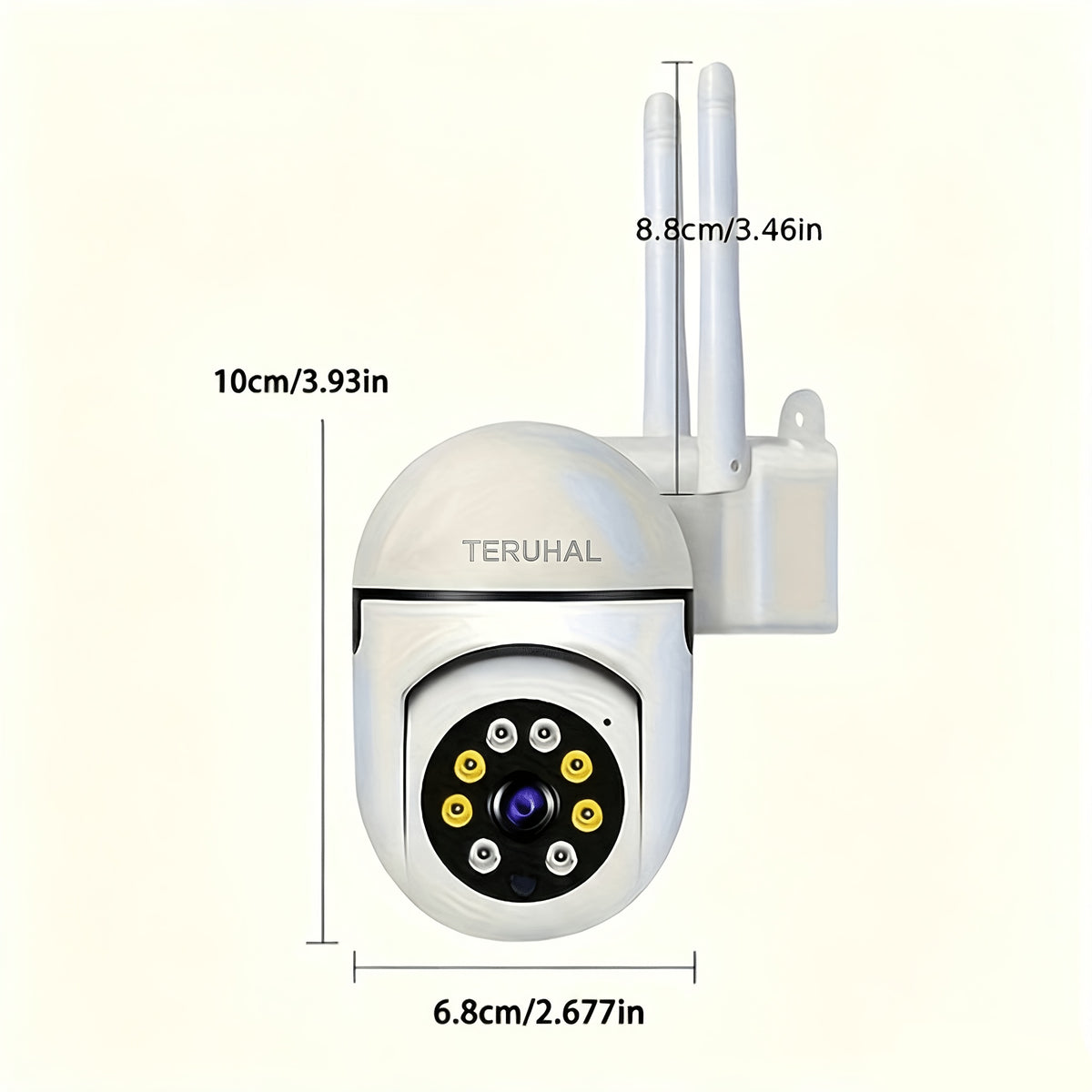 2.4G Wi Fi Smart Home Security Camera | Gimbal Rotation, 4x Zoom, Full HD Color Night Vision, Two-way Voice, Motion Tracking, Spotlight Alarm | Indoor Use, Mobile Application Viewing, Suitable for Taking Care of Children/pets/elderly