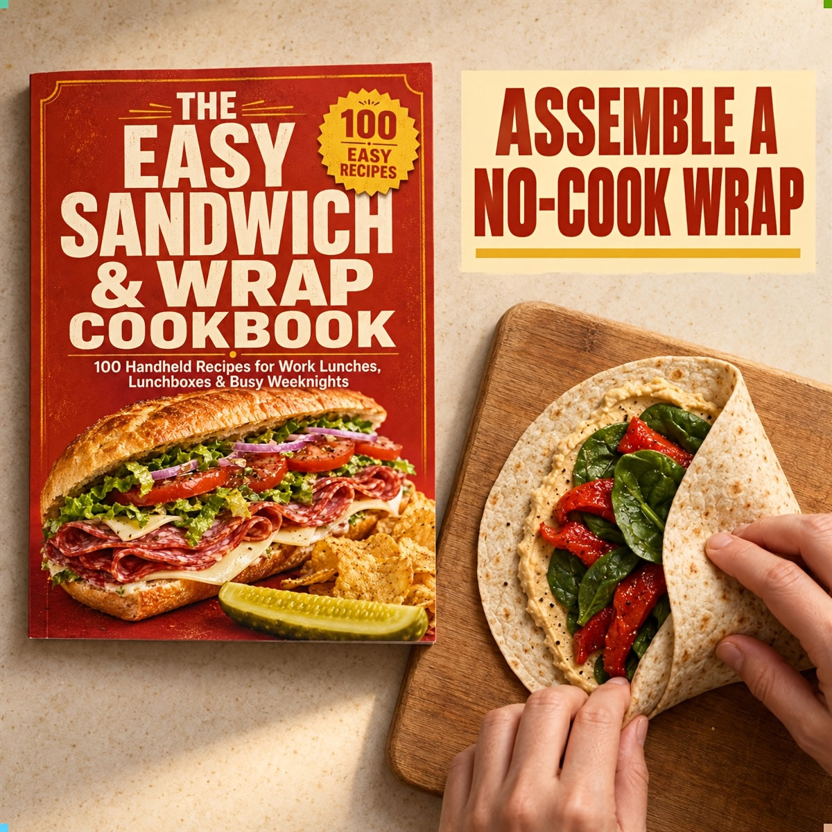 The Easy Sandwich & Wrap Cookbook: 100 Handheld Recipes for Work Lunches, Lunchboxes, and Busy Weeknights